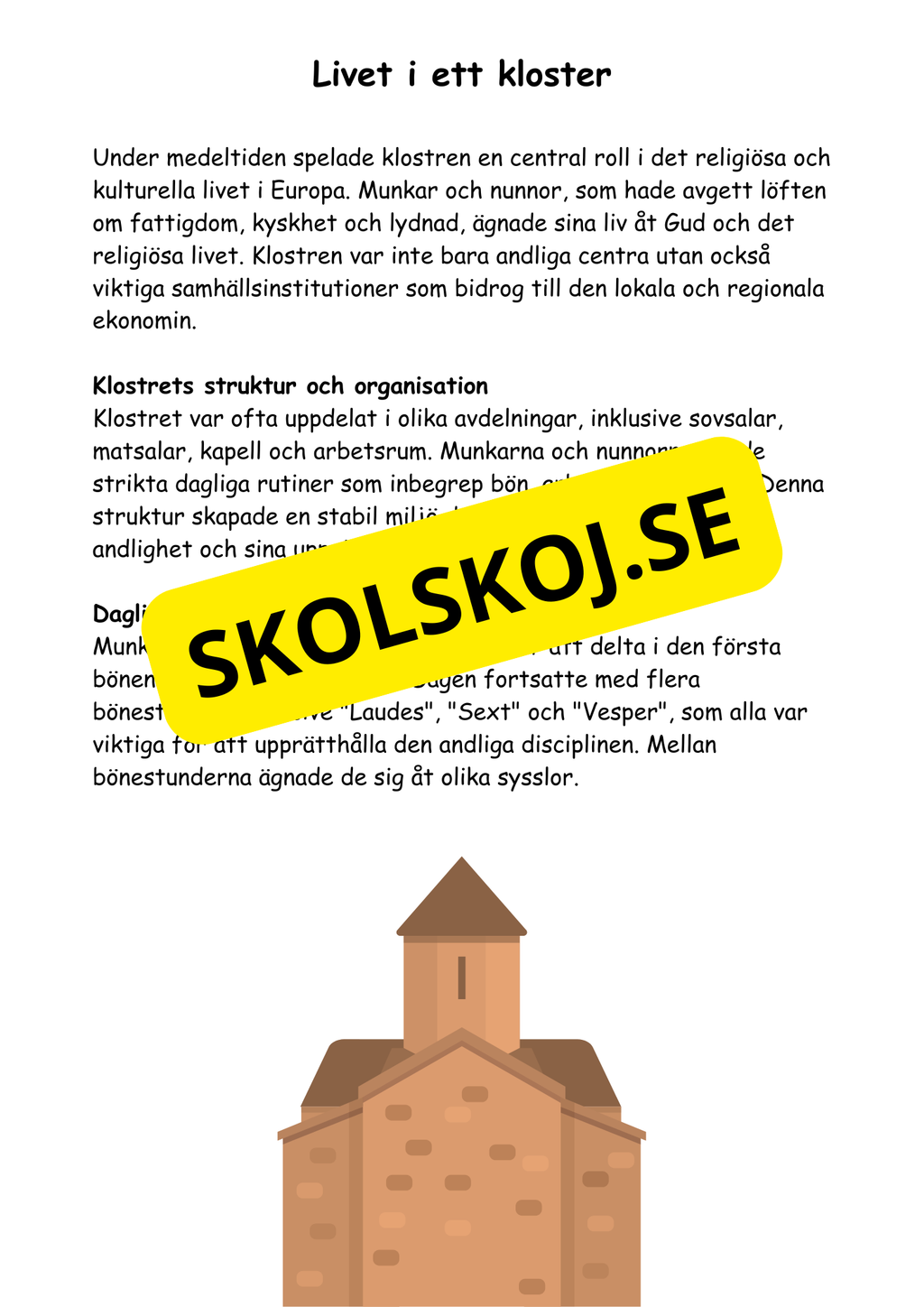 Medeltiden - Livet, makt och tro - Årskurs 4 - 6