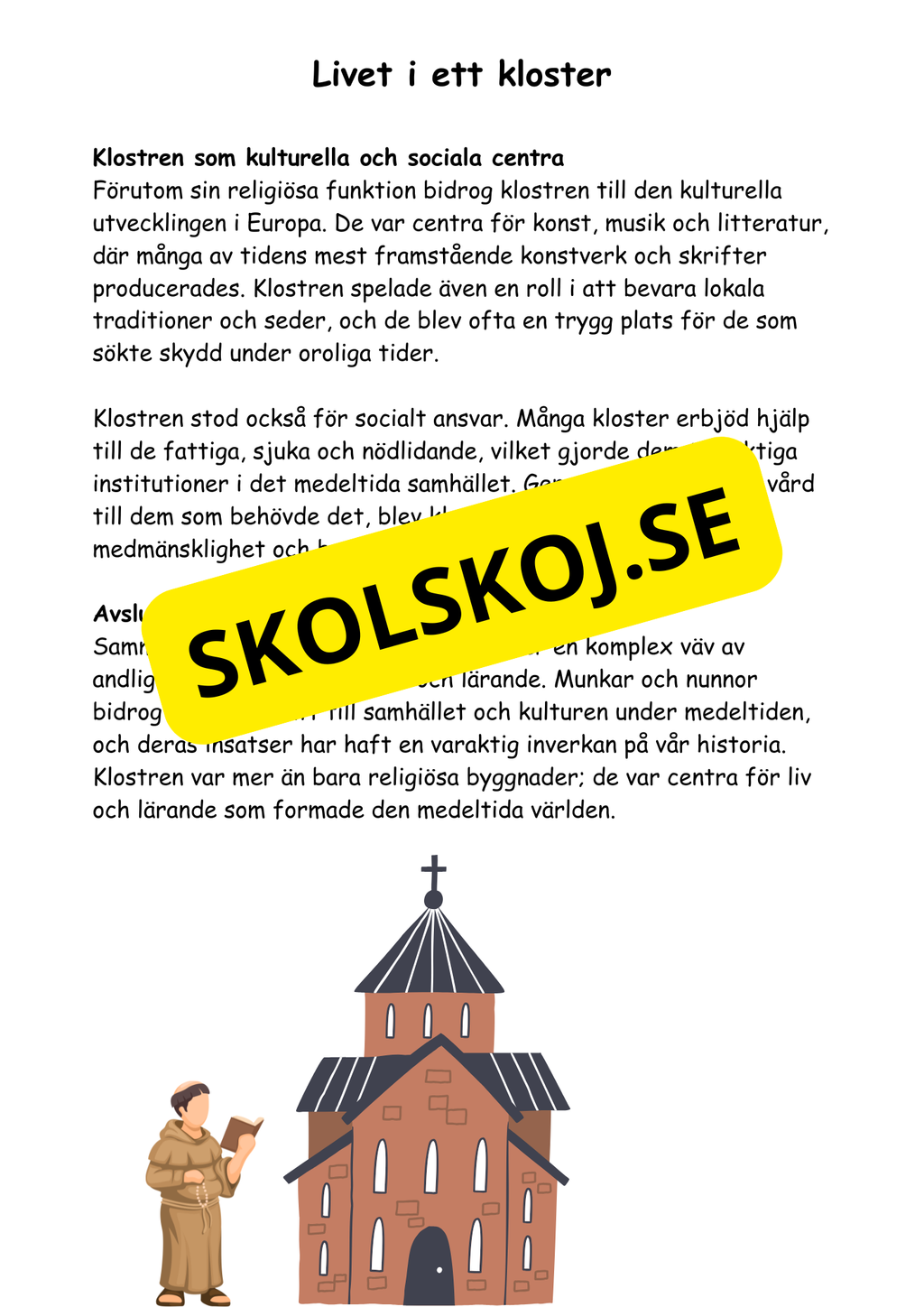 Medeltiden - Livet, makt och tro - Årskurs 4 - 6