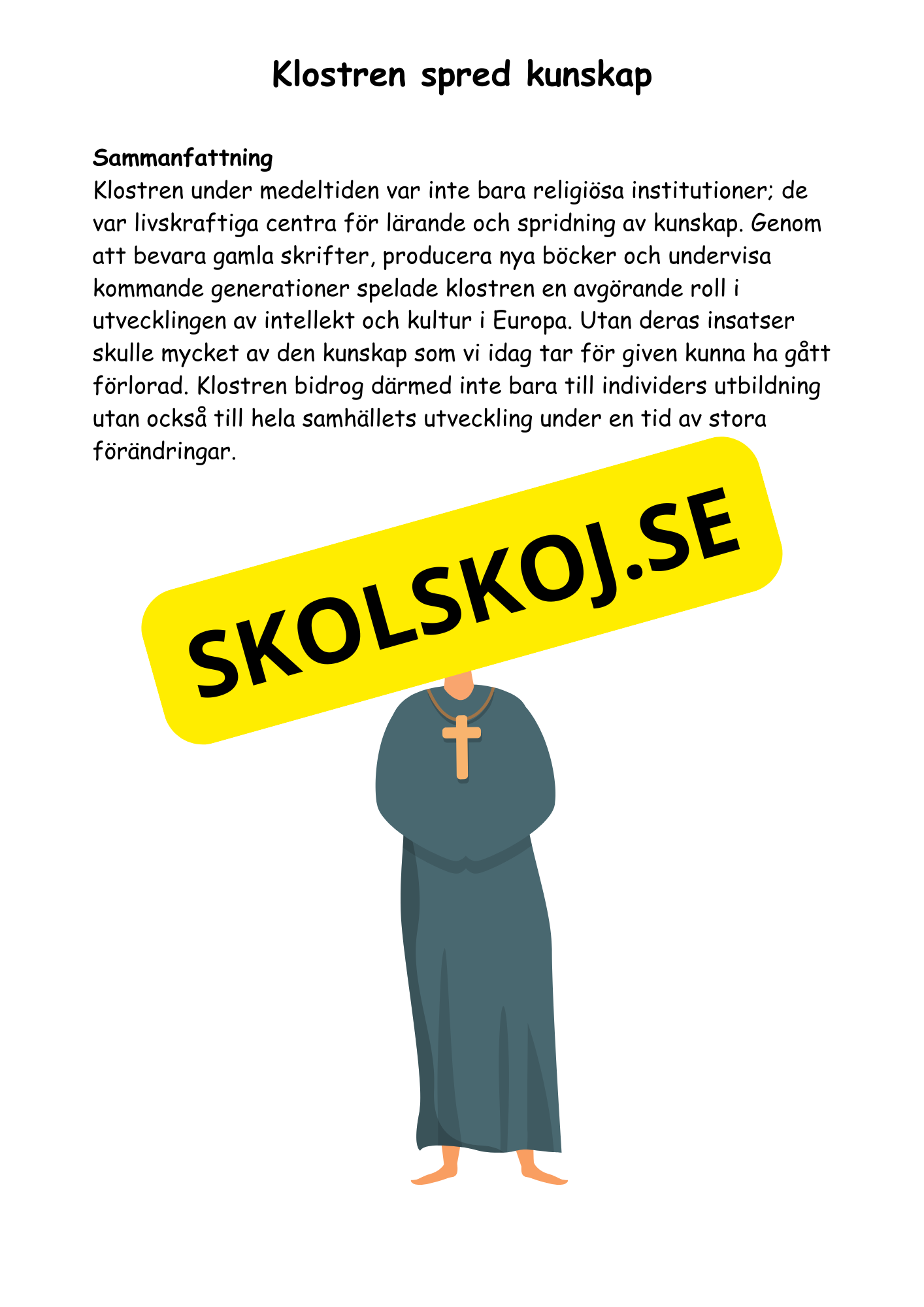 Medeltiden - Livet, makt och tro - Årskurs 4 - 6