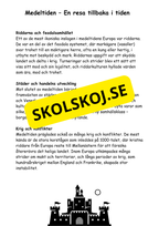 Medeltiden - Livet, makt och tro - Årskurs 4 - 6