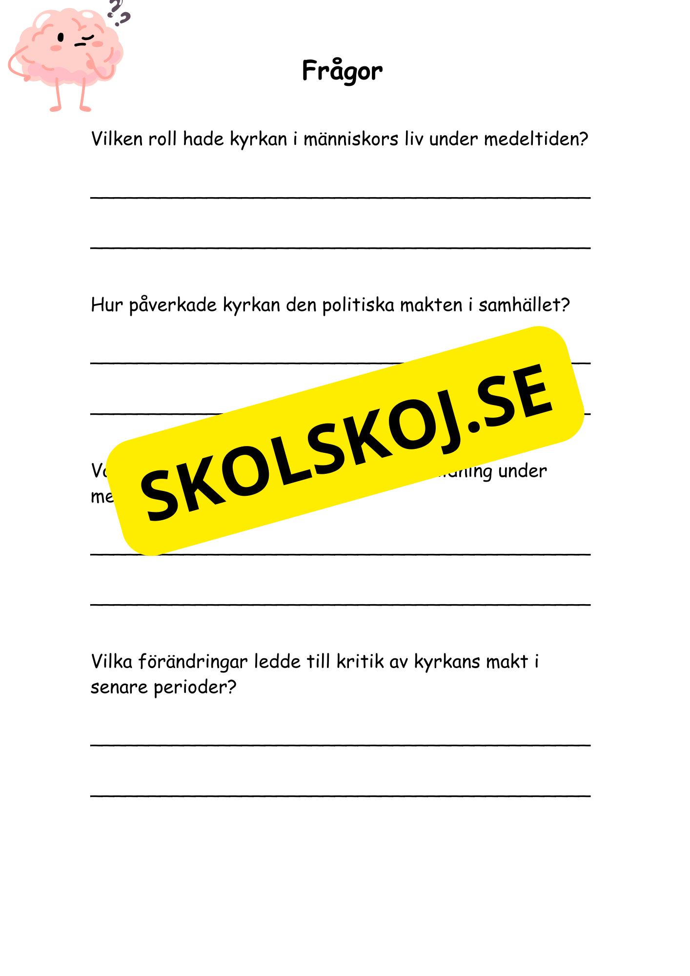 Medeltiden - Livet, makt och tro - Årskurs 4 - 6
