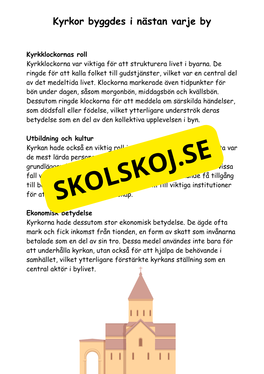 Medeltiden - Livet, makt och tro - Årskurs 4 - 6