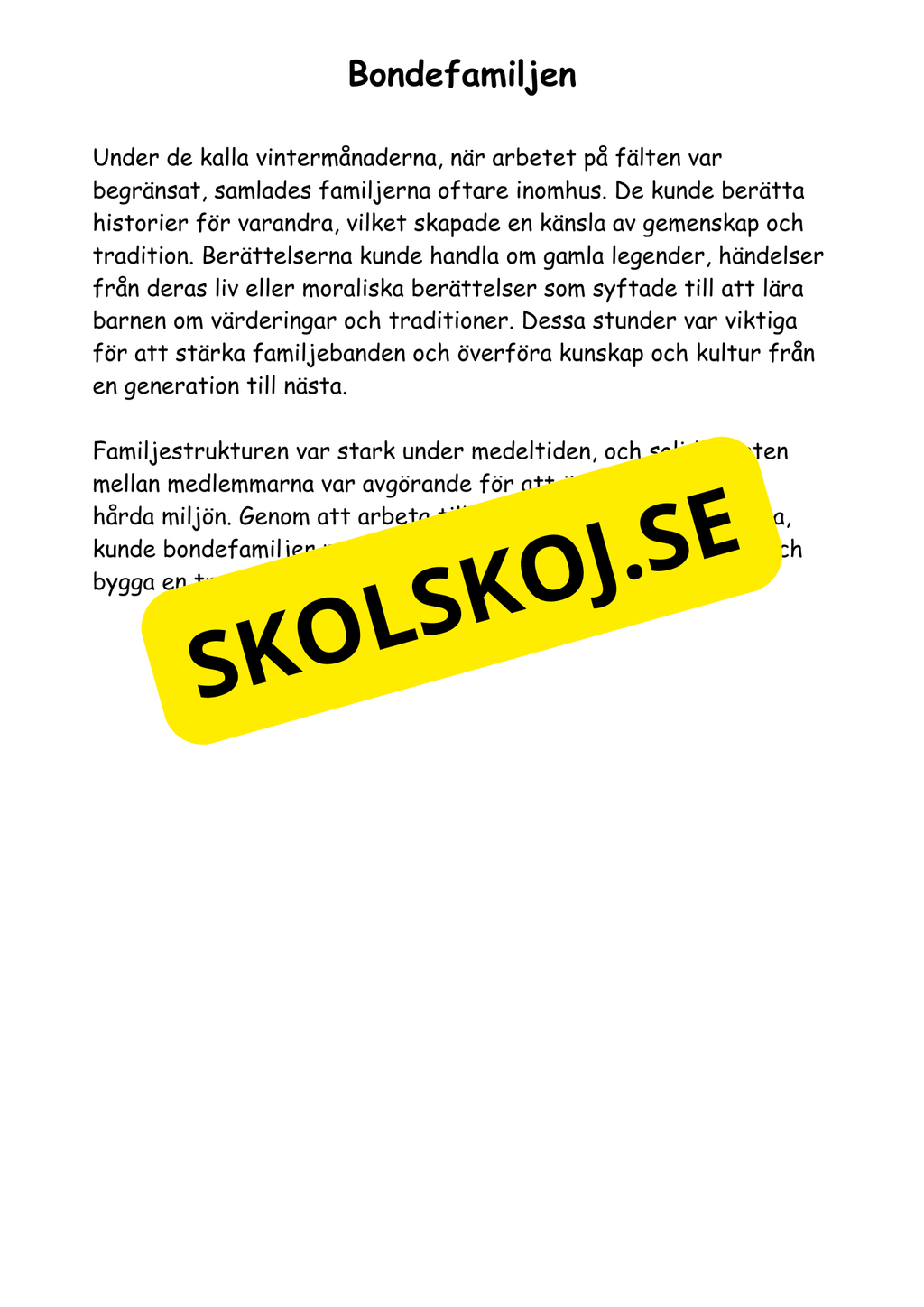 Medeltiden - Livet, makt och tro - Årskurs 4 - 6