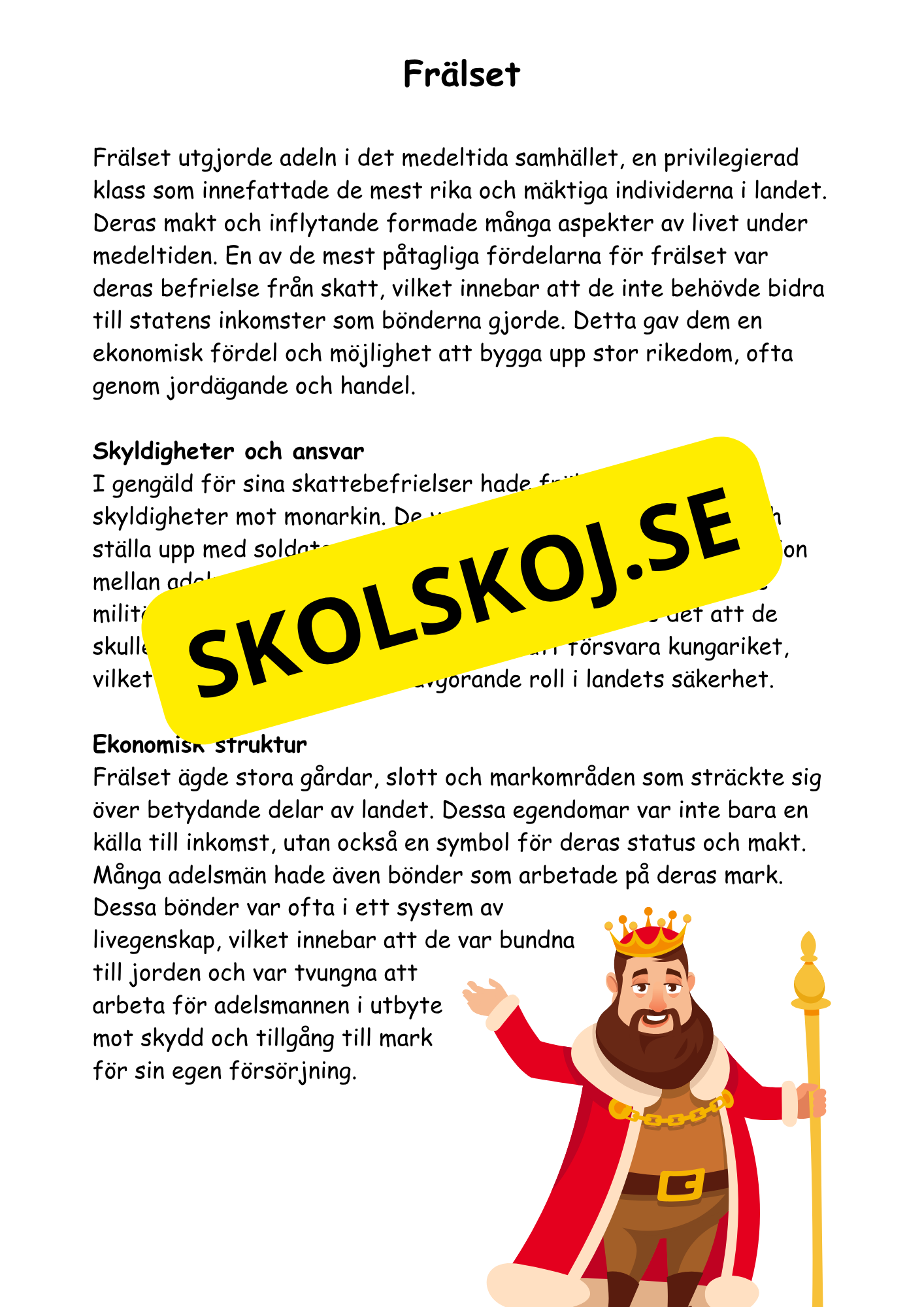 Medeltiden - Livet, makt och tro - Årskurs 4 - 6