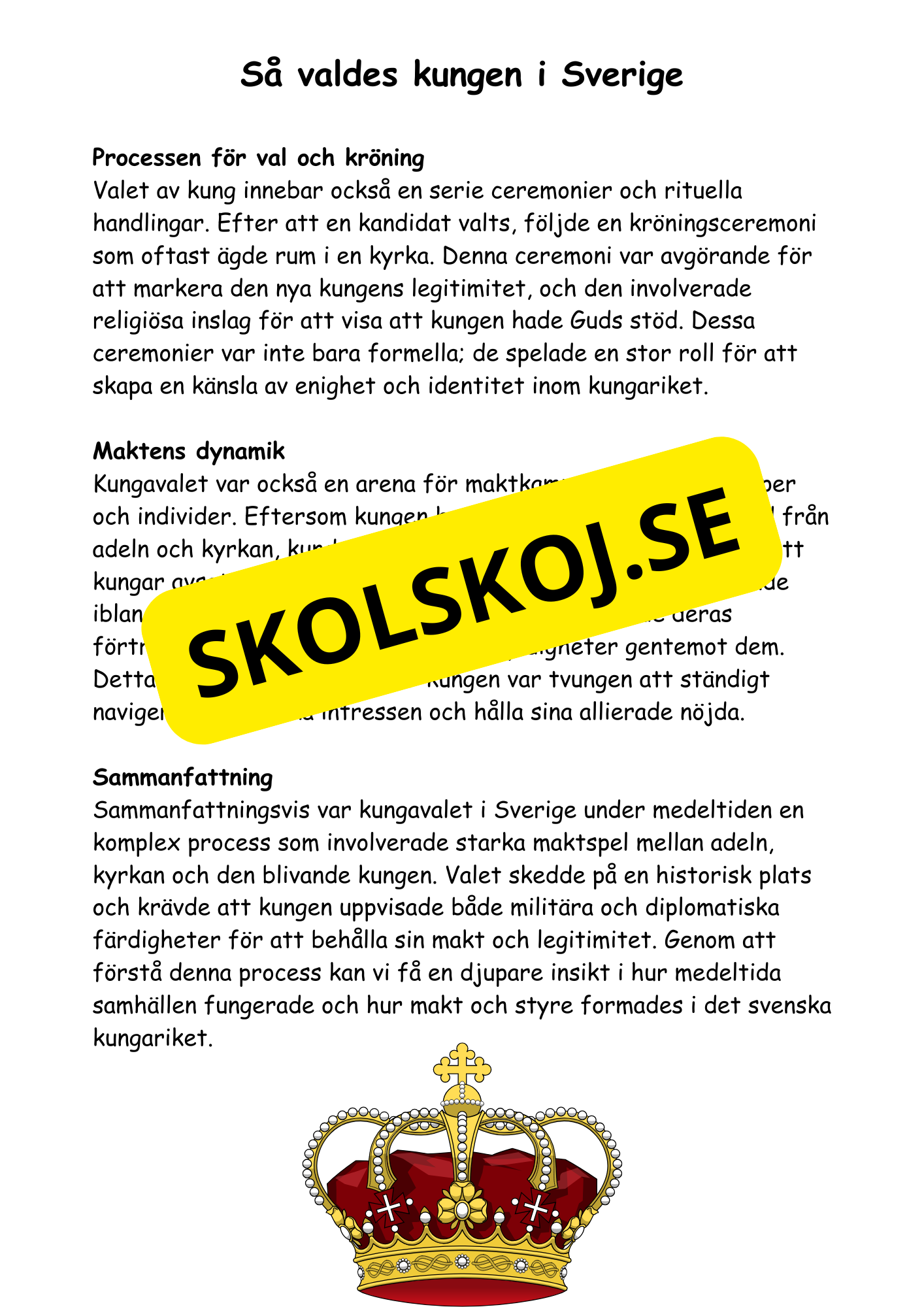 Medeltiden - Livet, makt och tro - Årskurs 4 - 6