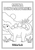 Mina dinosaurier - Målarbok (30 sidor)