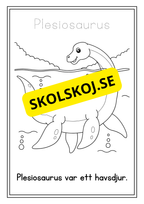Mina dinosaurier - Målarbok (30 sidor)