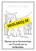 Mina dinosaurier - Målarbok (30 sidor)