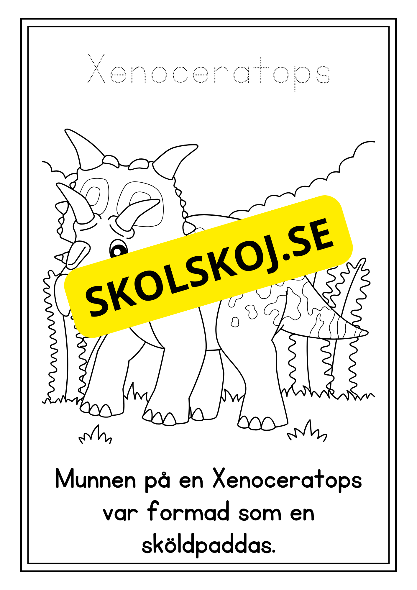Mina dinosaurier - Målarbok (30 sidor)