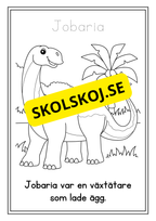 Mina dinosaurier - Målarbok (30 sidor)
