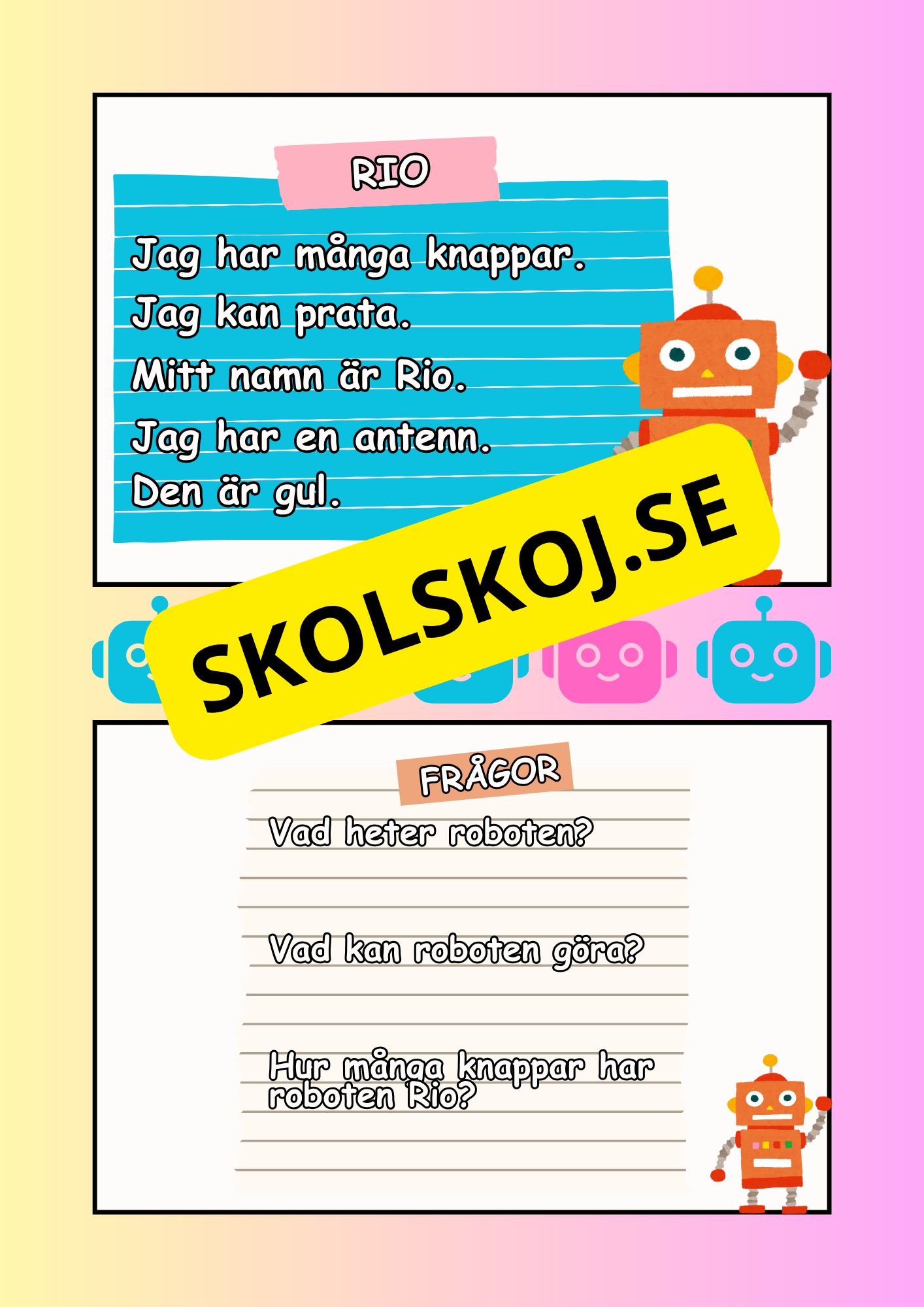 Mina första robotar