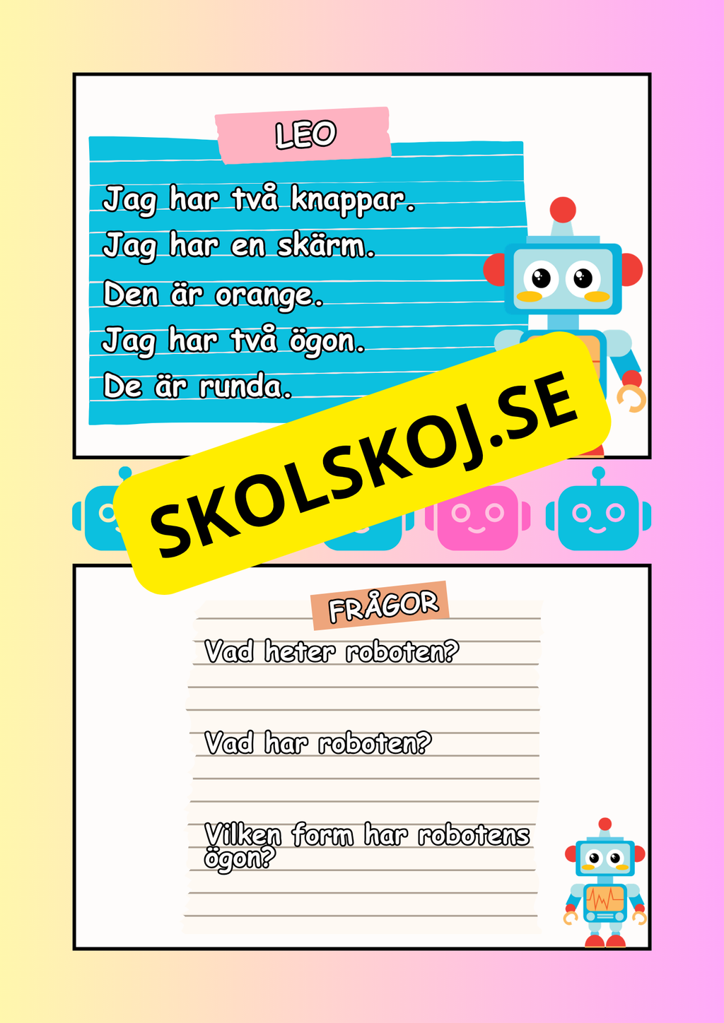 Mina första robotar