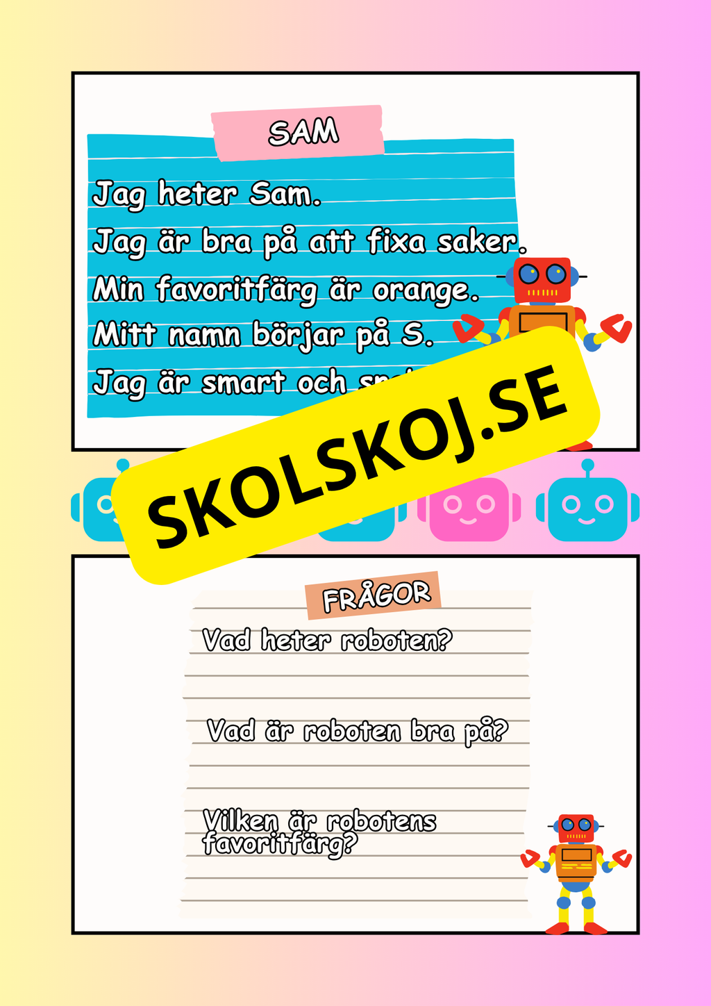 Mina första robotar