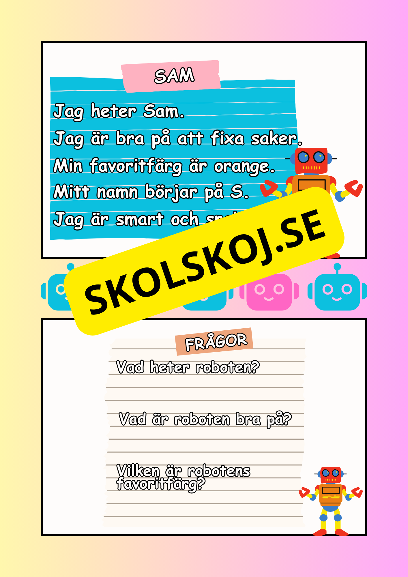 Mina första robotar