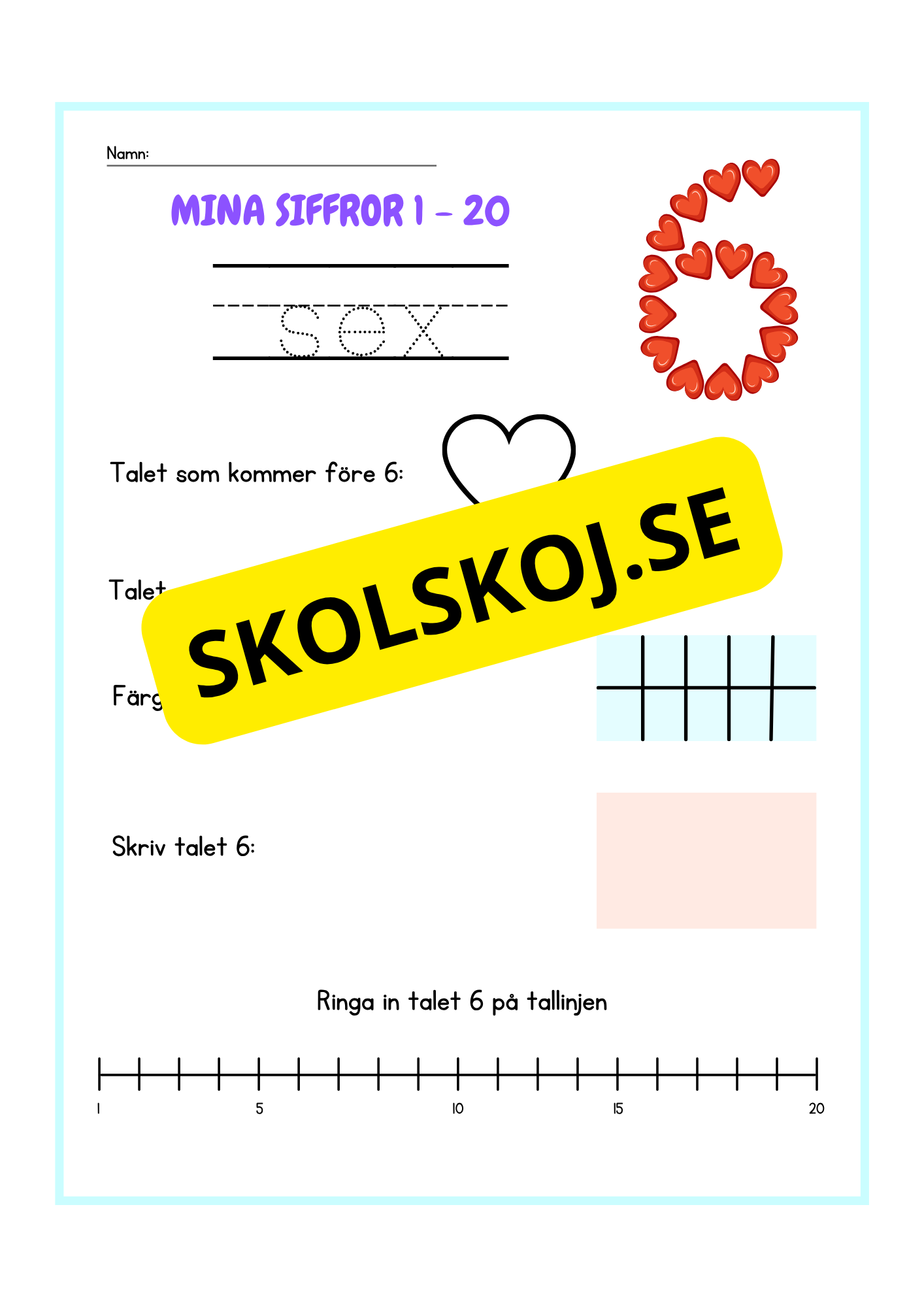 Mina siffror 1 - 20
