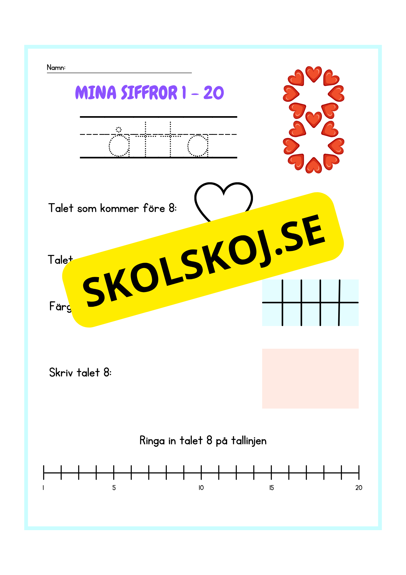 Mina siffror 1 - 20