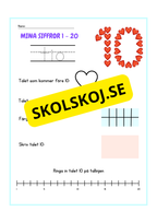 Mina siffror 1 - 20
