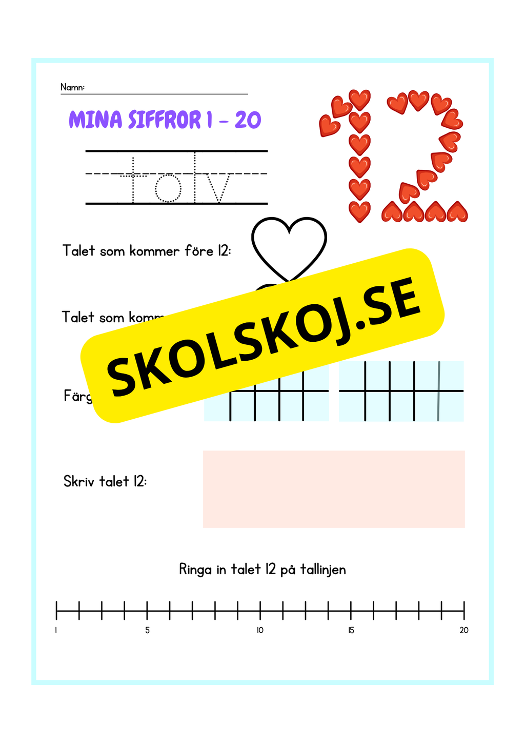 Mina siffror 1 - 20