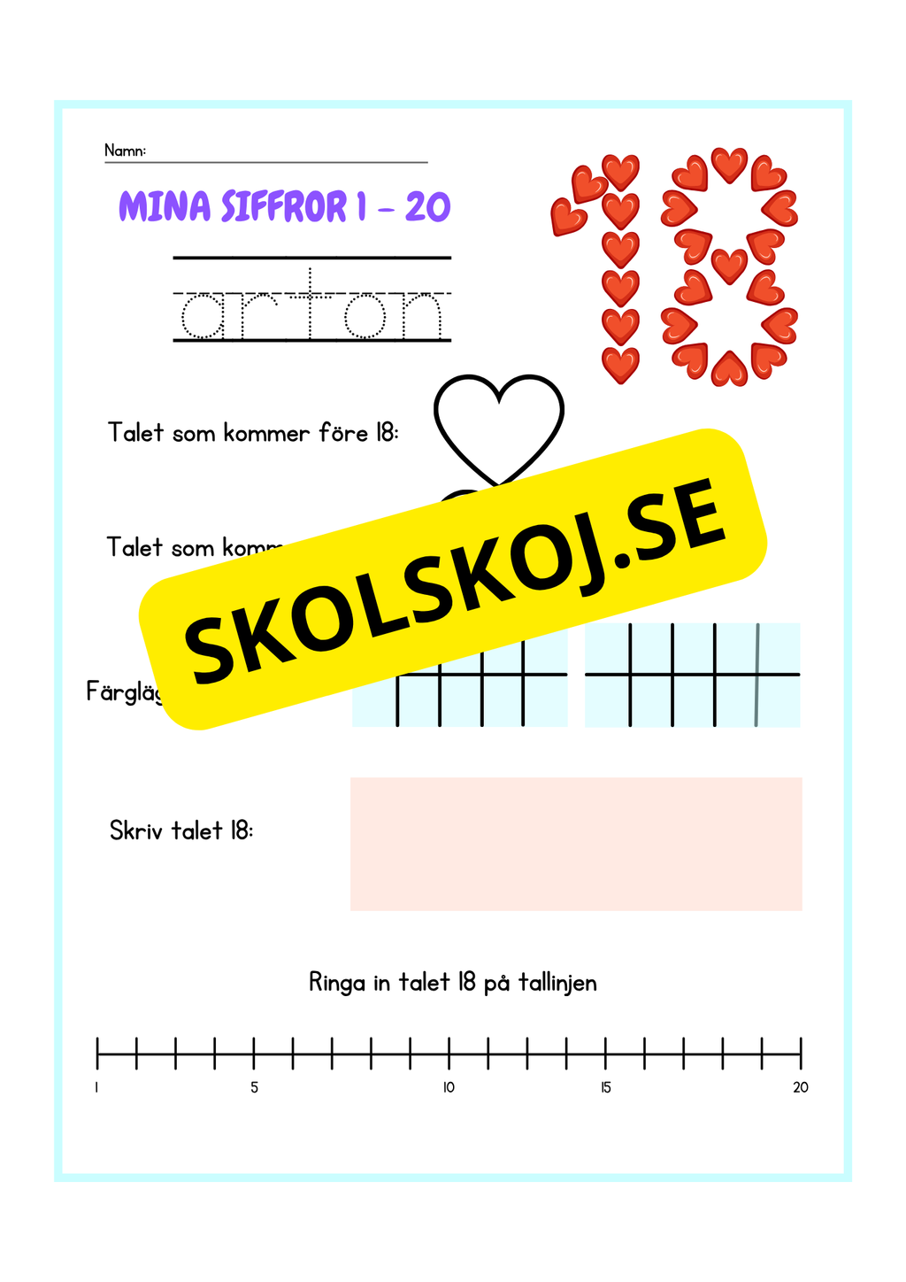 Mina siffror 1 - 20