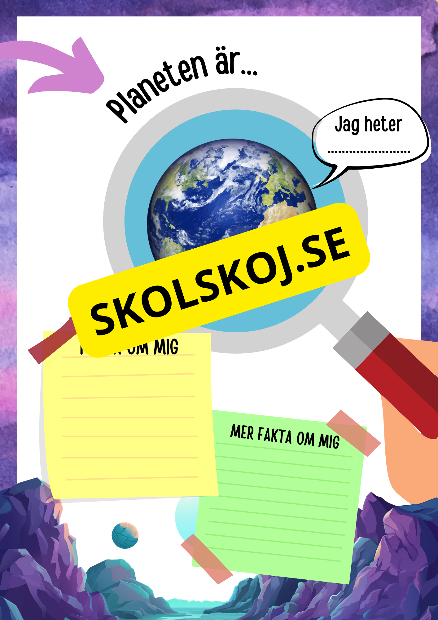 Min faktabok om planeter