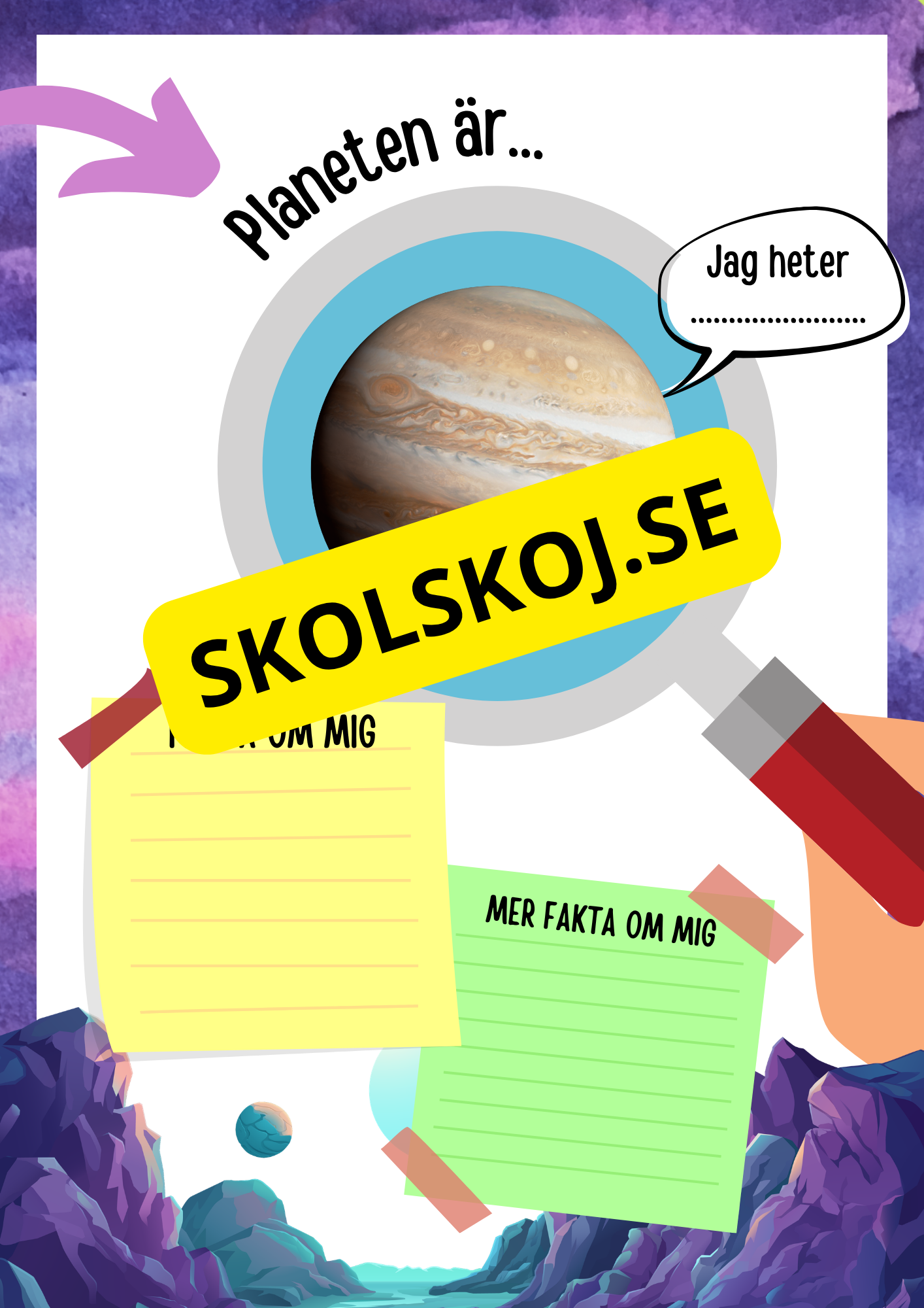 Min faktabok om planeter