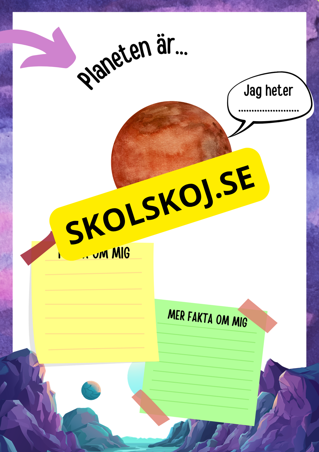 Min faktabok om planeter