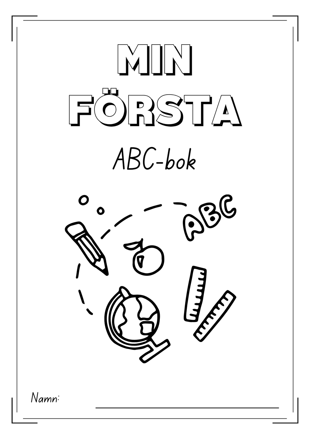 Min första ABC bok - Hela alfabetet