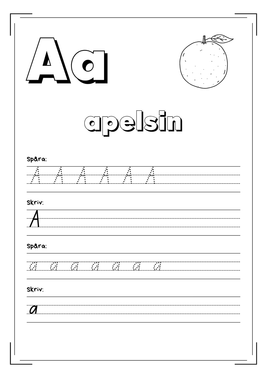 Min första ABC bok - Hela alfabetet