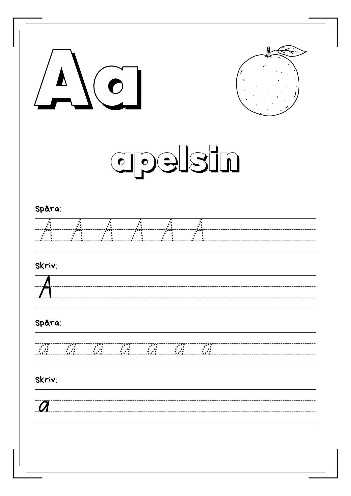 Min första ABC bok - Hela alfabetet