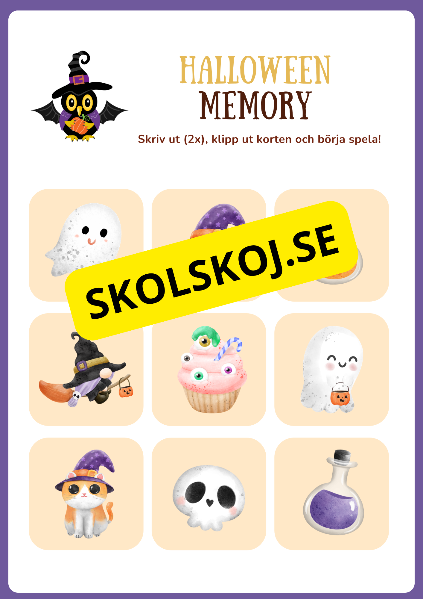 Min halloweenbok (15 sidor)