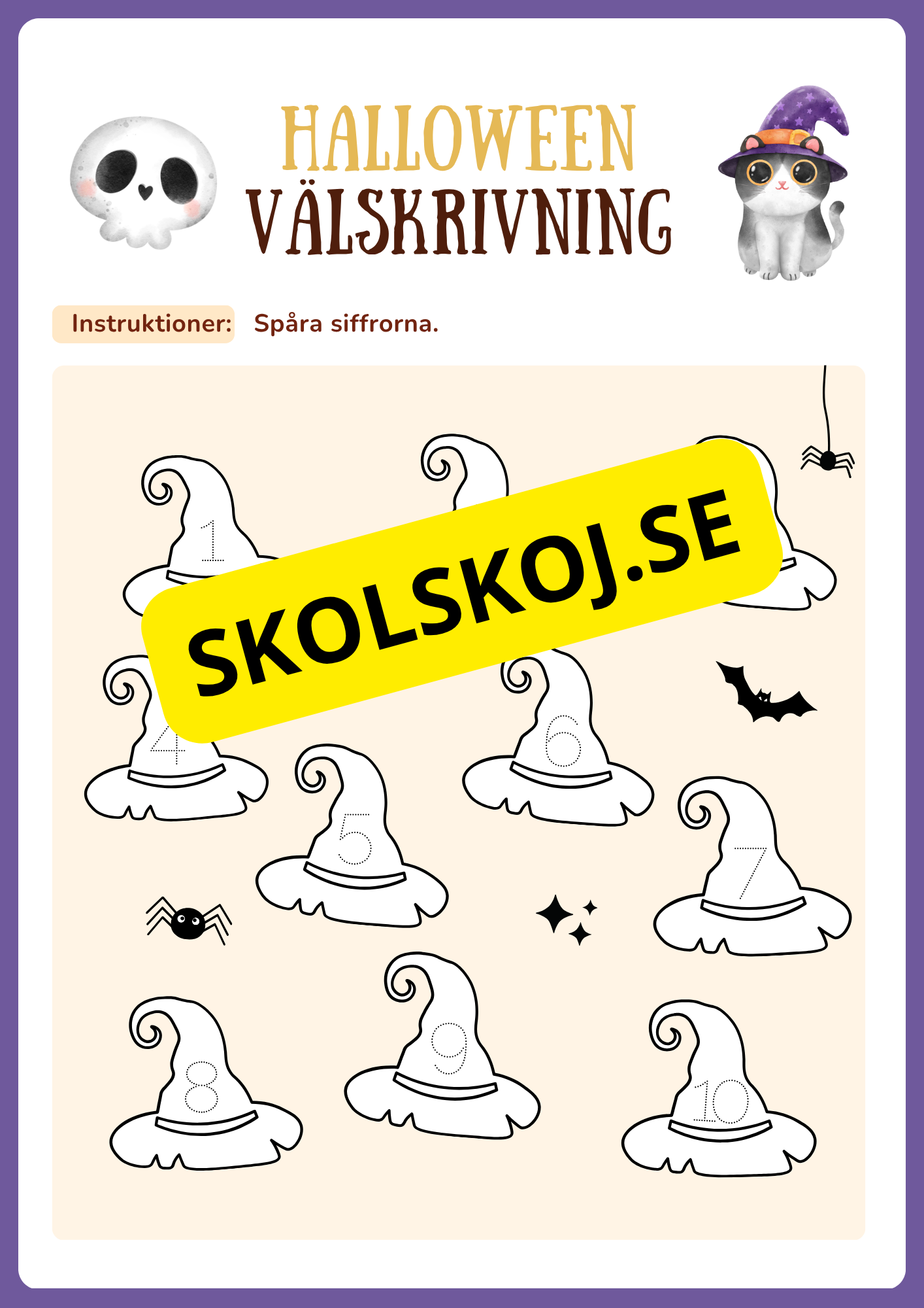 Min halloweenbok (15 sidor)