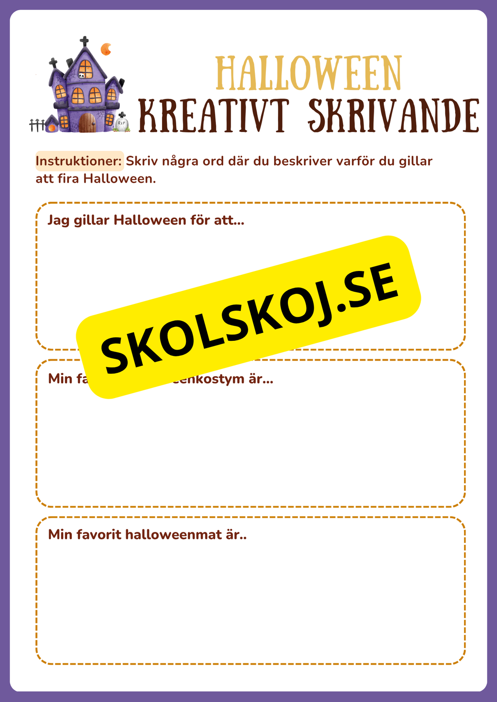 Min halloweenbok (15 sidor)