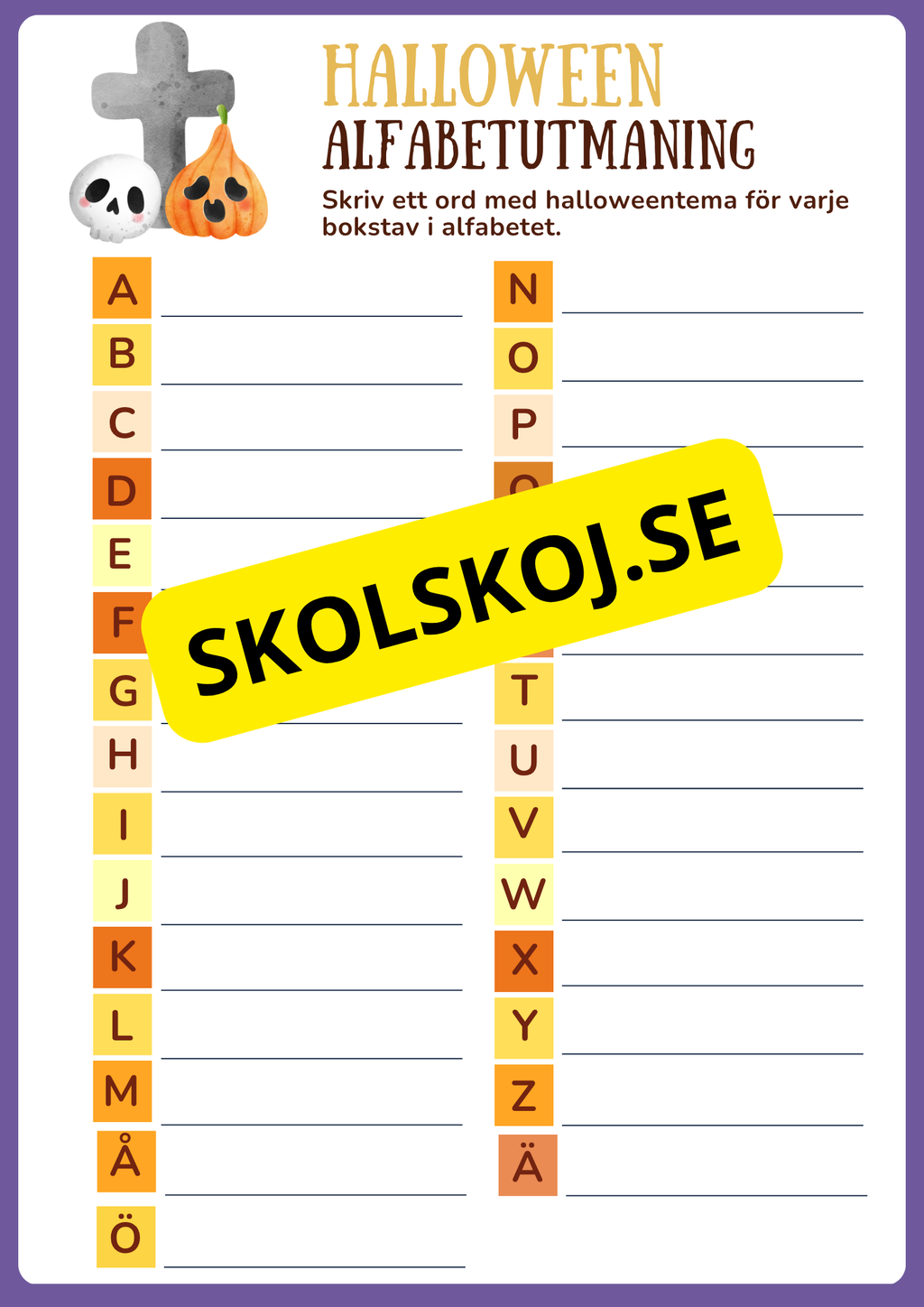Min halloweenbok (15 sidor)