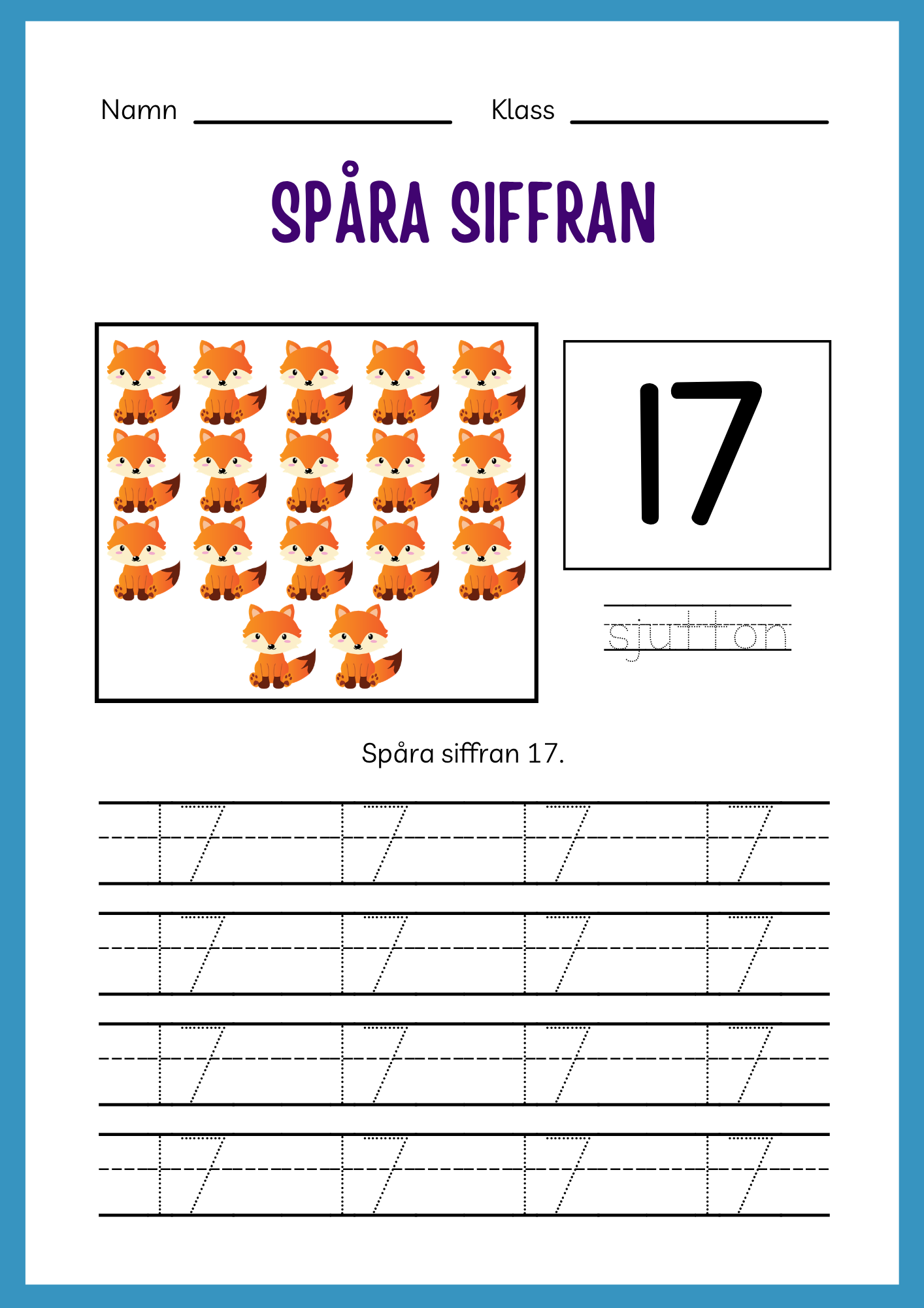 Min sifferbok 1 - 20 - 44 sidor