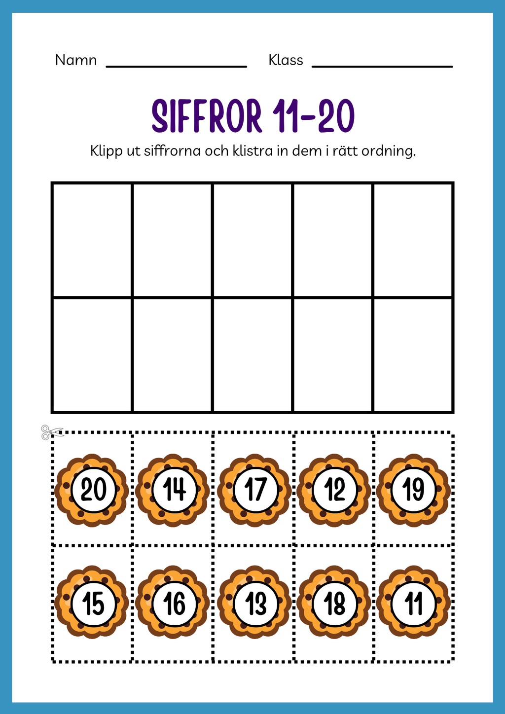 Min sifferbok 1 - 20 - 44 sidor