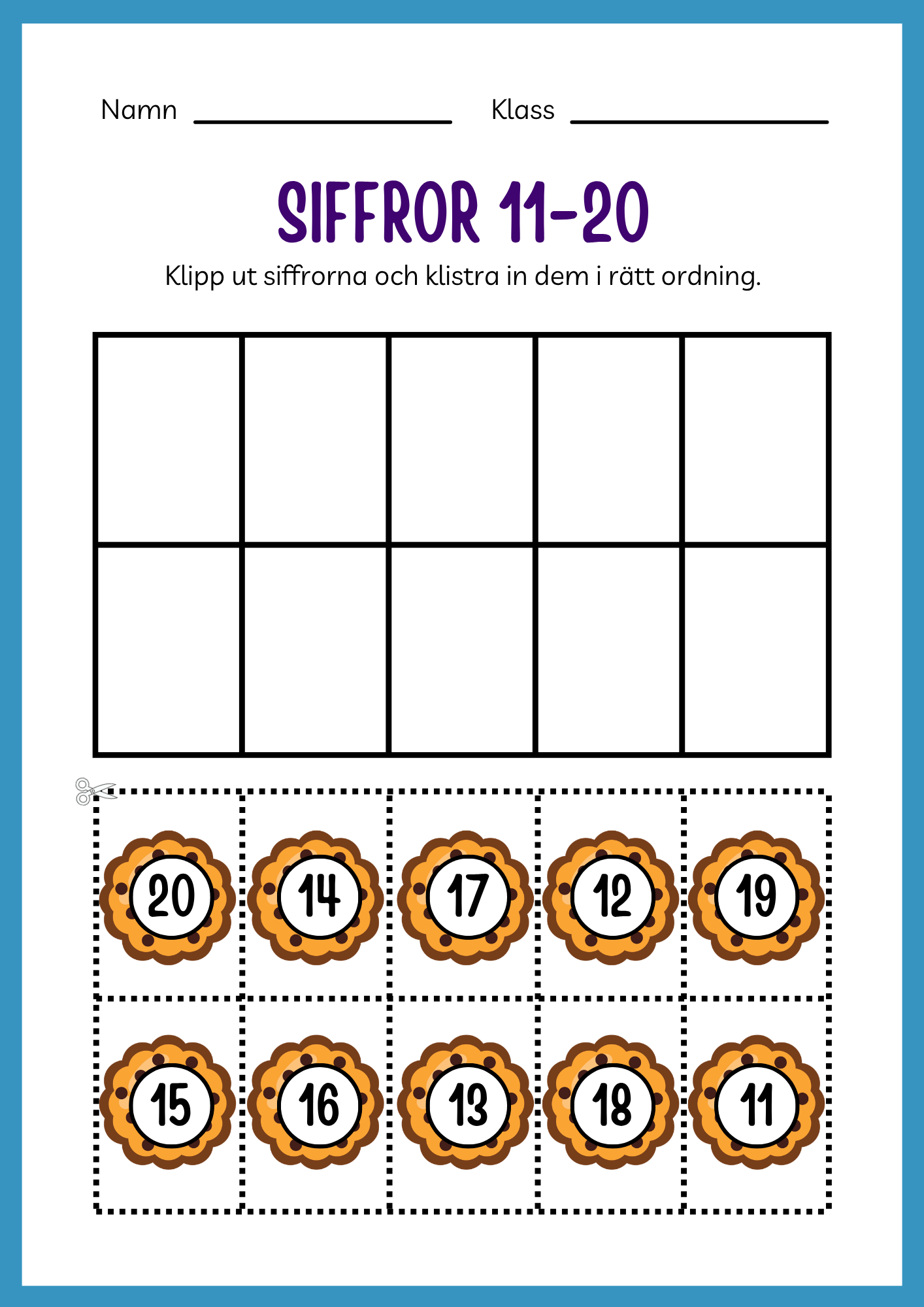 Min sifferbok 1 - 20 - 44 sidor