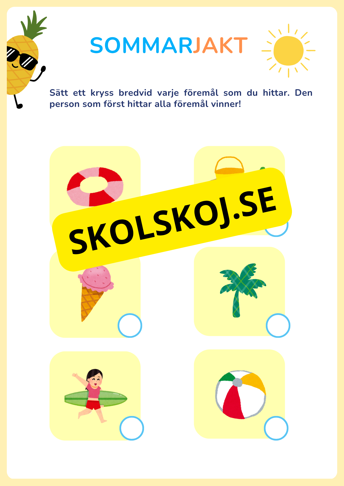 Min sommarbok - Häfte
