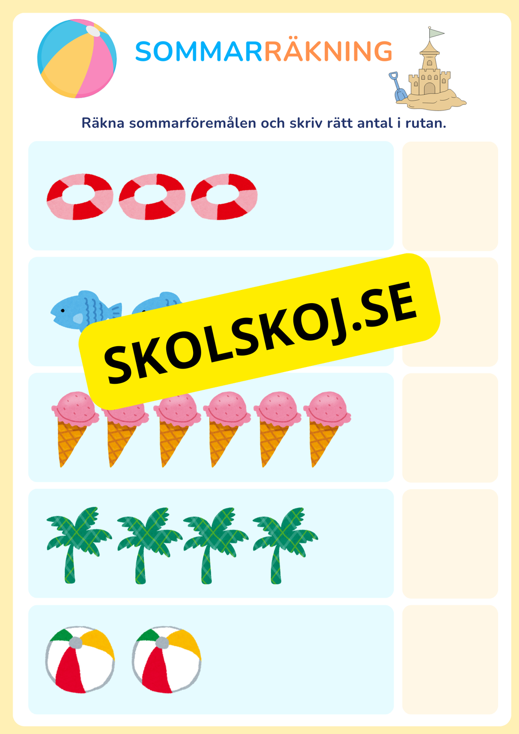 Min sommarbok - Häfte