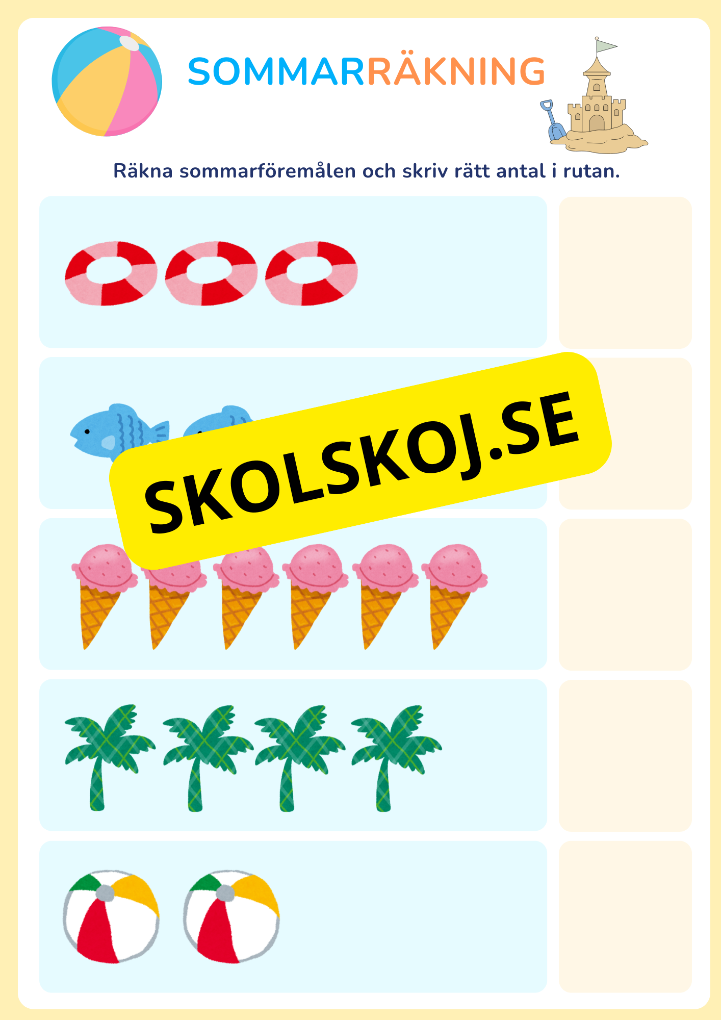 Min sommarbok - Häfte