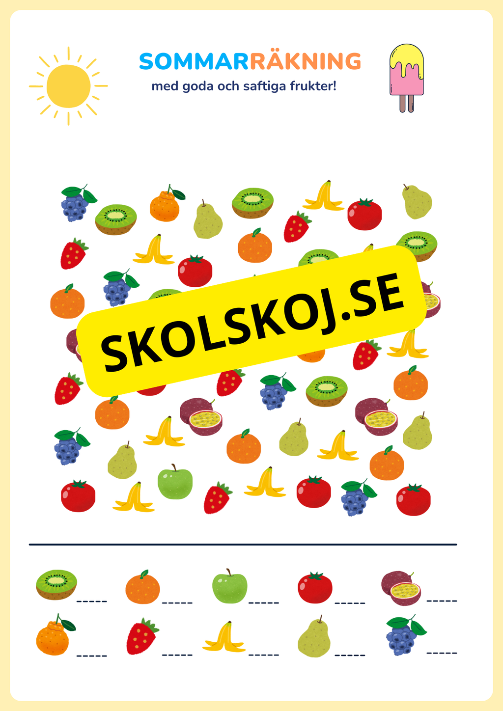 Min sommarbok - Häfte