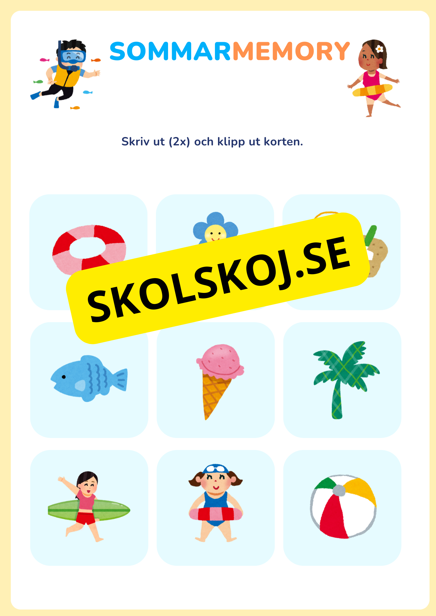 Min sommarbok - Häfte
