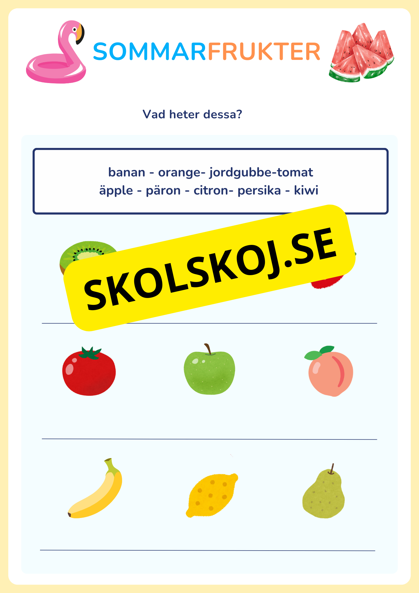 Min sommarbok - Häfte