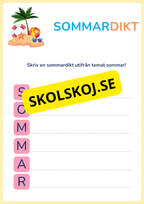 Min sommarbok - Häfte