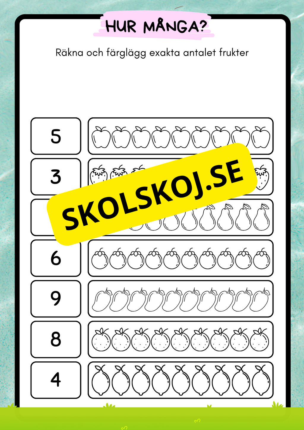 Min sommarbok - Häfte (31 s)