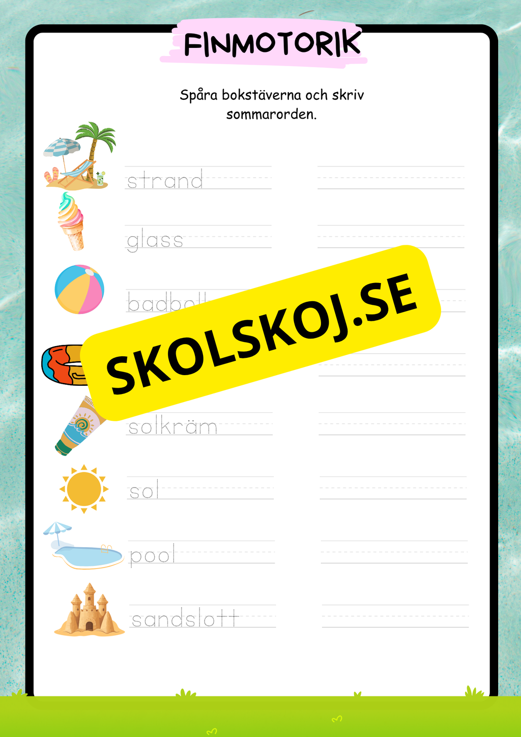 Min sommarbok - Häfte (31 s)