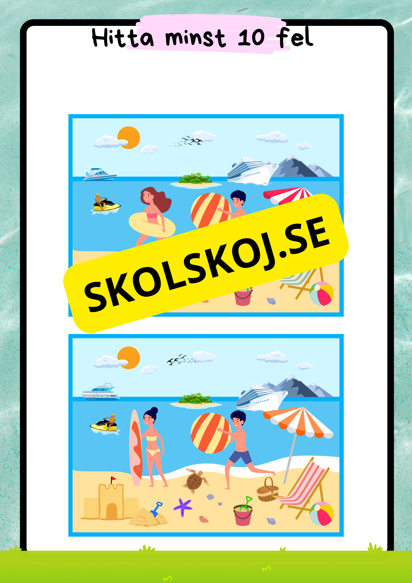 Min sommarbok - Häfte (31 s)