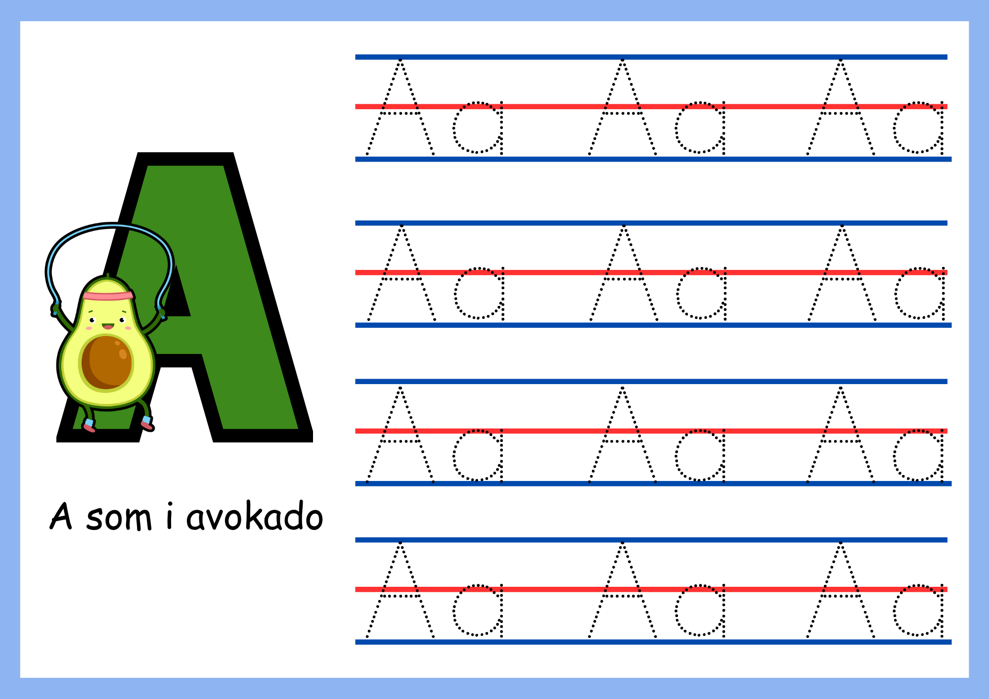 Mitt abc - Spåra bokstäverna