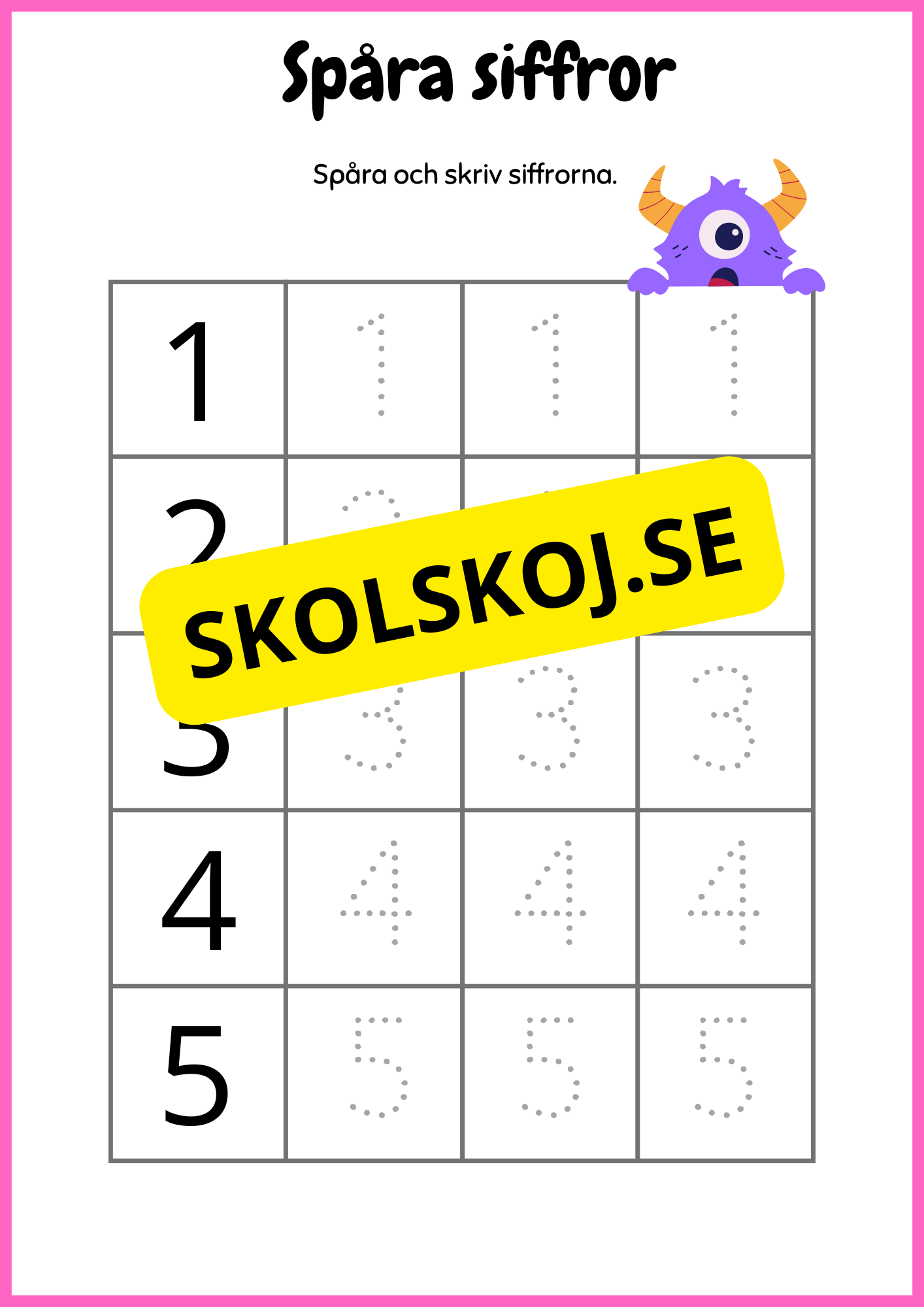 Mitt arbetshäfte - Förskola - Årskurs 1