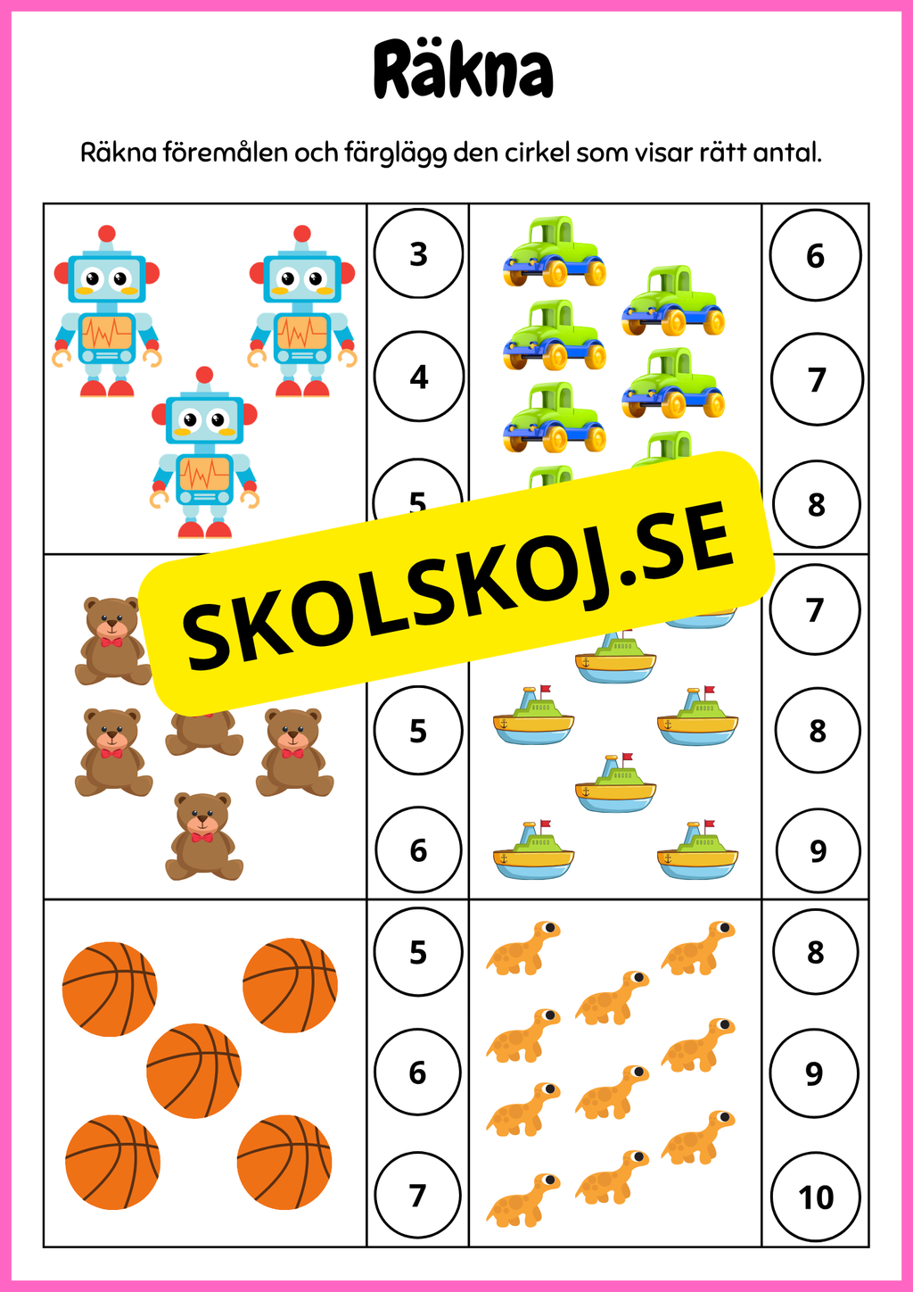Mitt arbetshäfte - Förskola - Årskurs 1