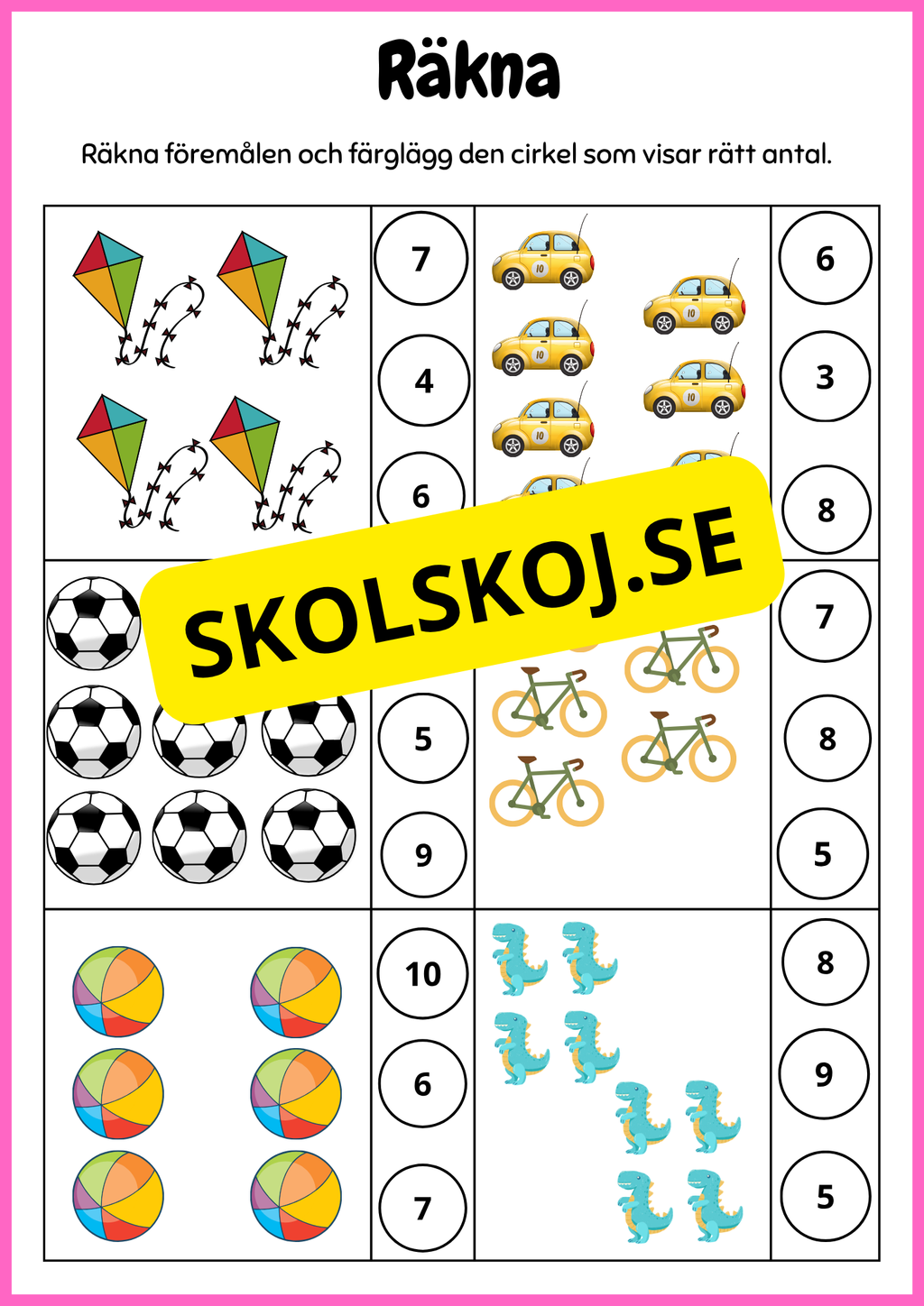 Mitt arbetshäfte - Förskola - Årskurs 1